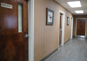 animal medical care hallway